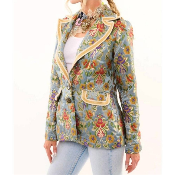 Aratta Renaissance Silk Jacquard Blazer - Picture 4 of 10
